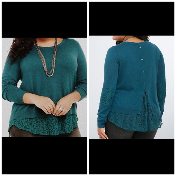 torrid Sweaters - Torrid lace sweater